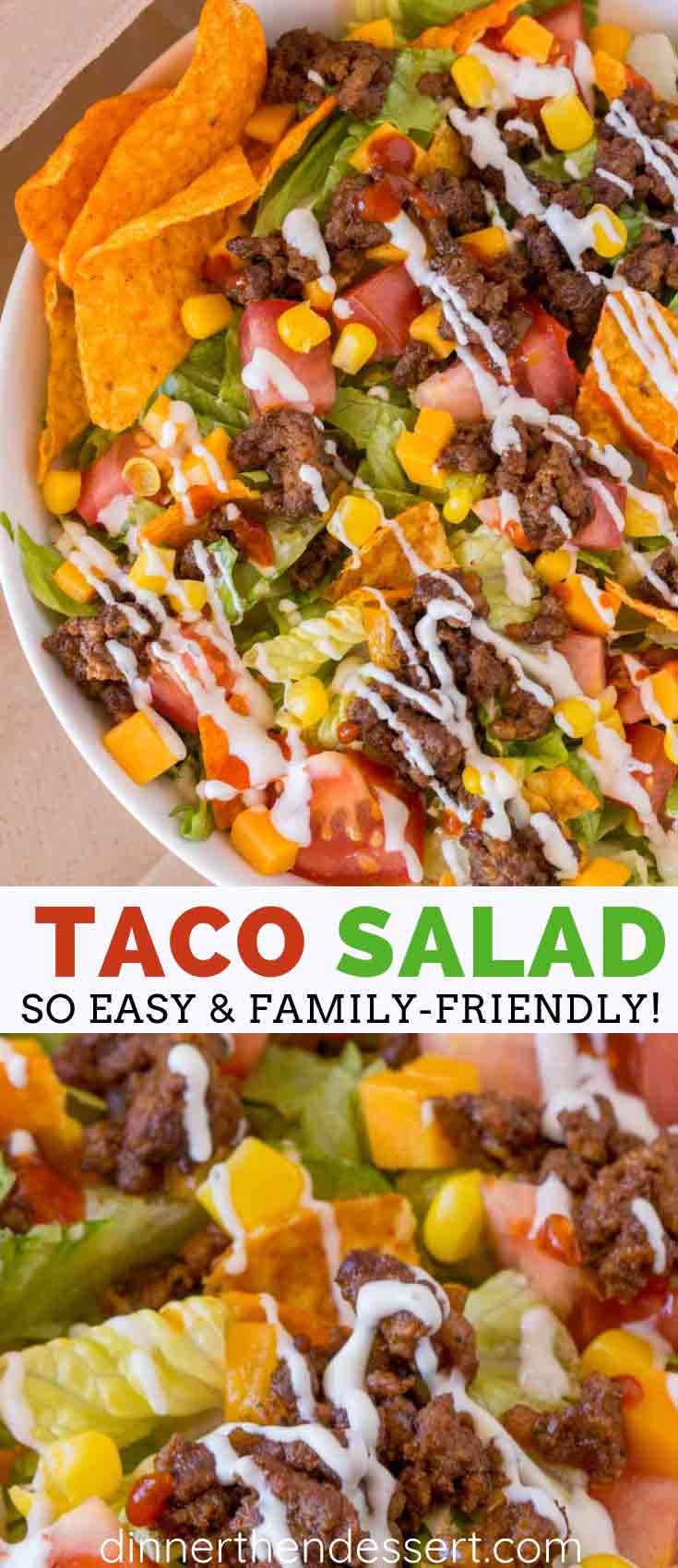 Easy Taco Salad - Dinner, then Dessert