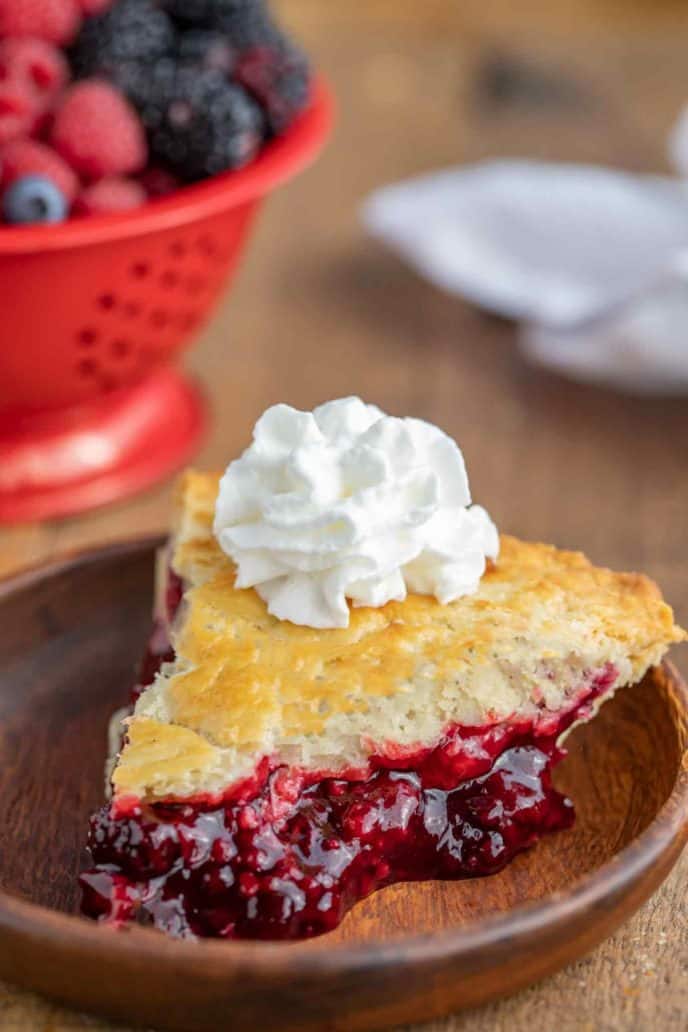 Slice of Mixed Berry Pie