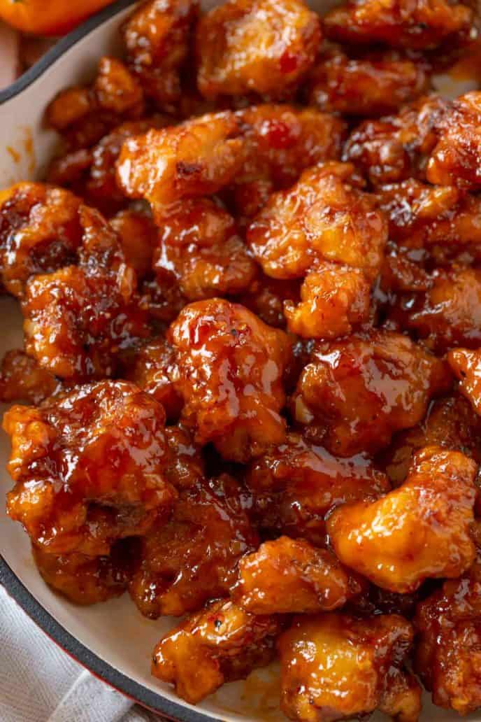 Healthier EASY! Baked Orange Chicken - Dinner, then Dessert