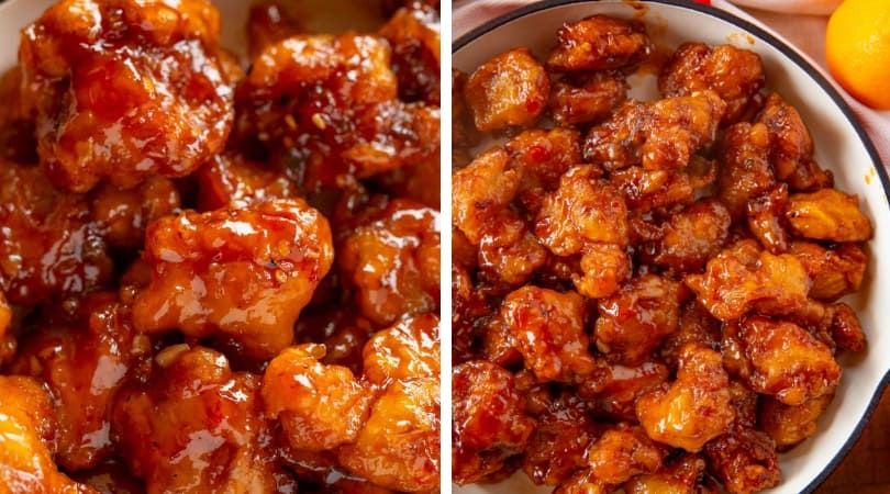 Healthier Easy Baked Orange Chicken Dinner Then Dessert