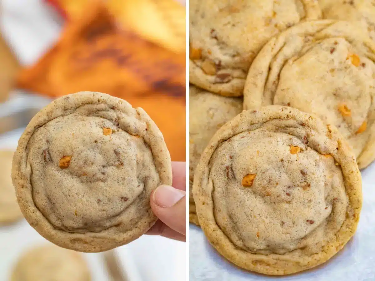 Collage of baked desserts 