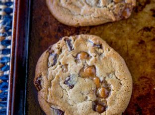 Chocolate Chip Cookies with Caramel Bits
