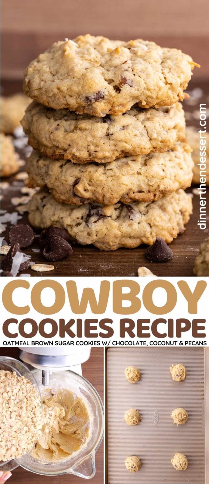 Cowboy Cookies Collage