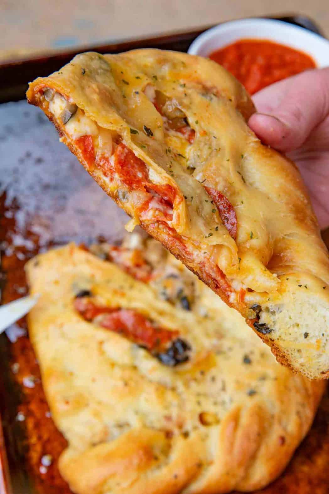 Easy Calzone Recipe (How to Fold - Done in 30!) - Dinner, then Dessert