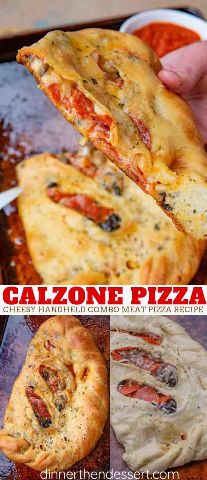 Collage of Calzone photos