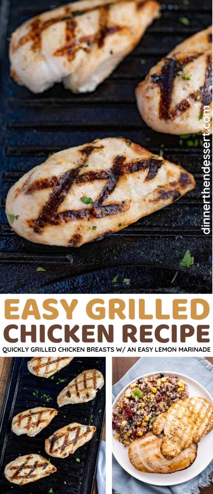 Easy Grilled Chicken Recipe Collage