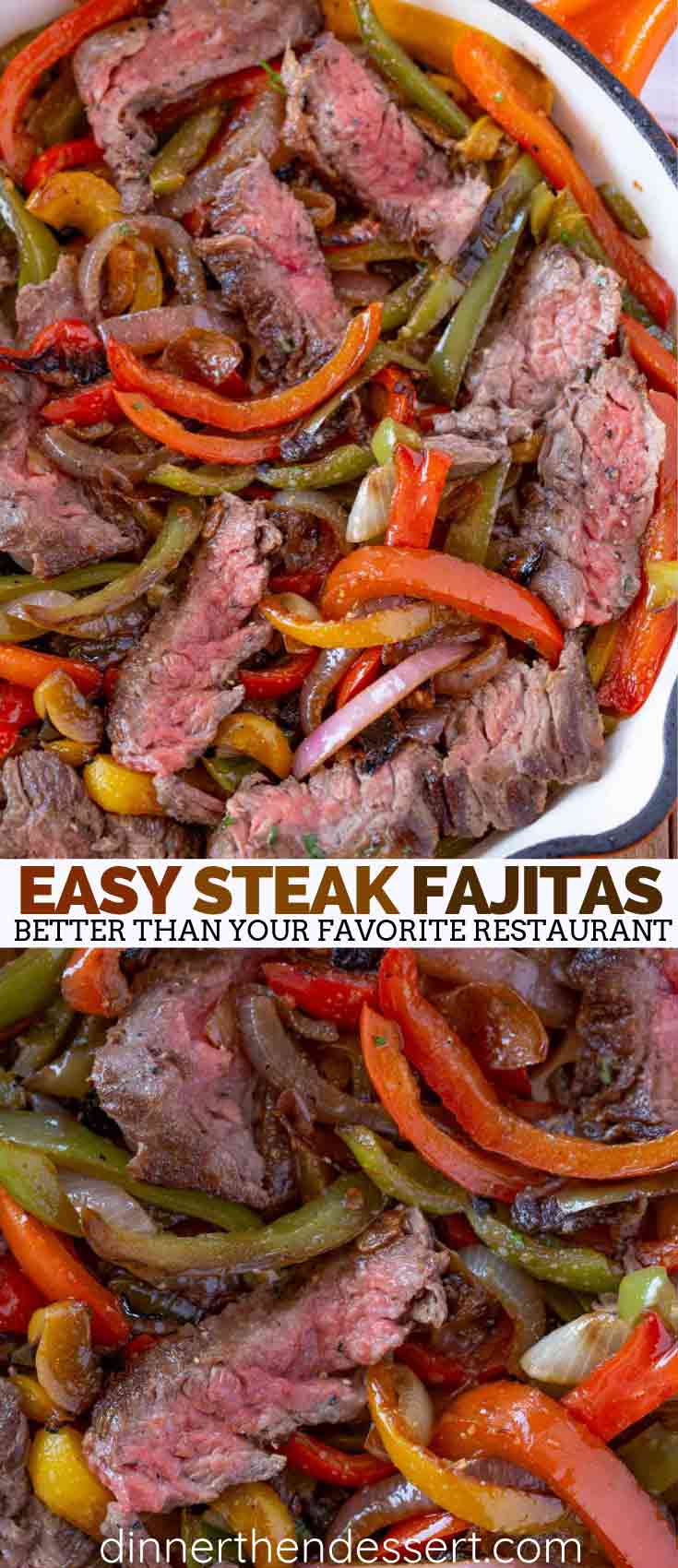 Photo Collage of Steak Fajitas