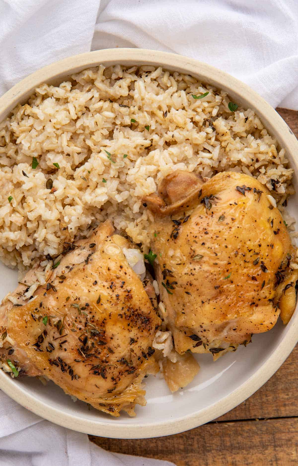 The Perfect Oven Baked Chicken and Rice - Dinner, then Dessert