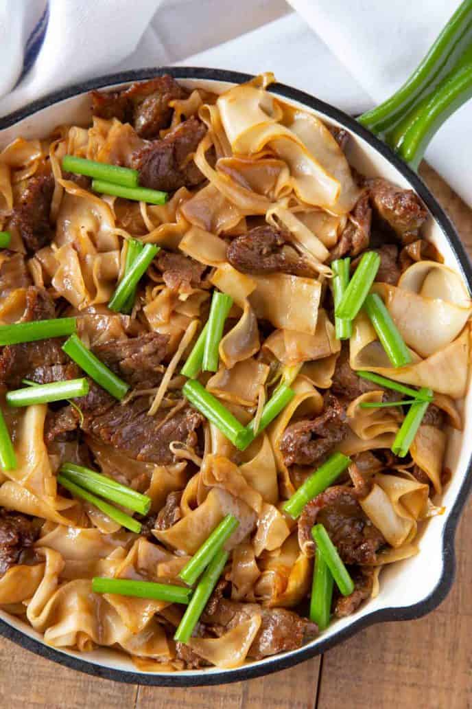 beef chow fun with black bean sauce