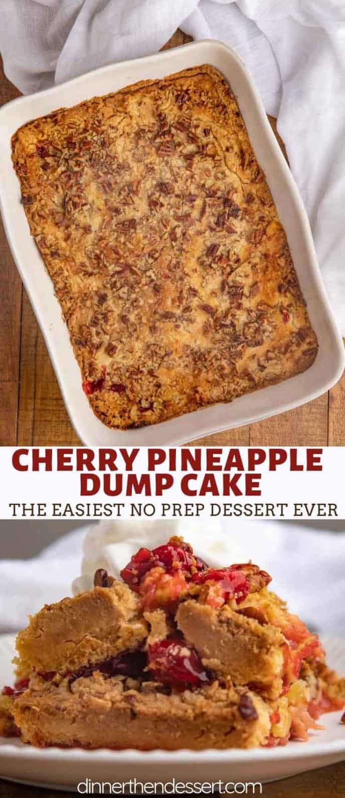 Cherry Pineapple Dump Cake - Oh My Veggies