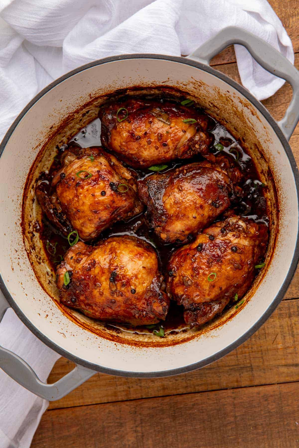 Filipino Adobo Chicken (One-Pot Crazy Tender!) - Dinner, then Dessert