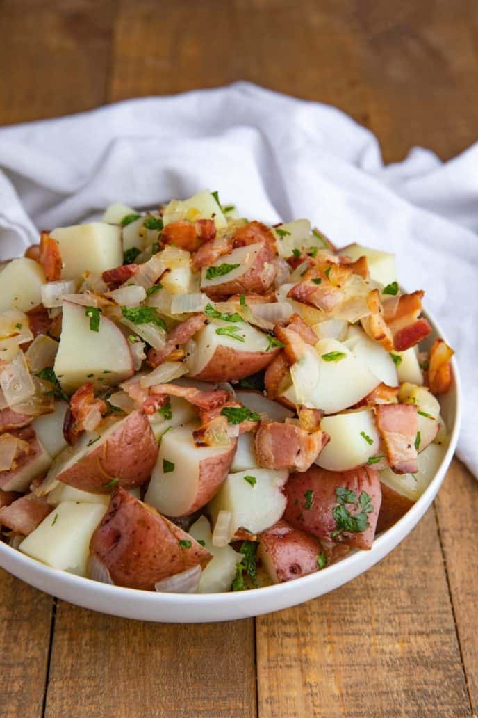 Authentic Easy German Potato Salad With Bacon Dinner Then Dessert