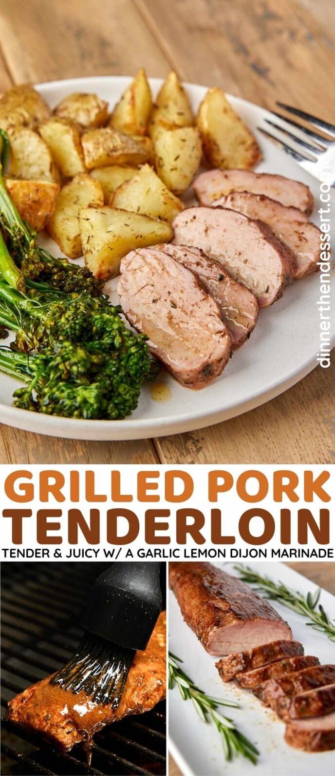 Grilled Pork Tenderloin Collage