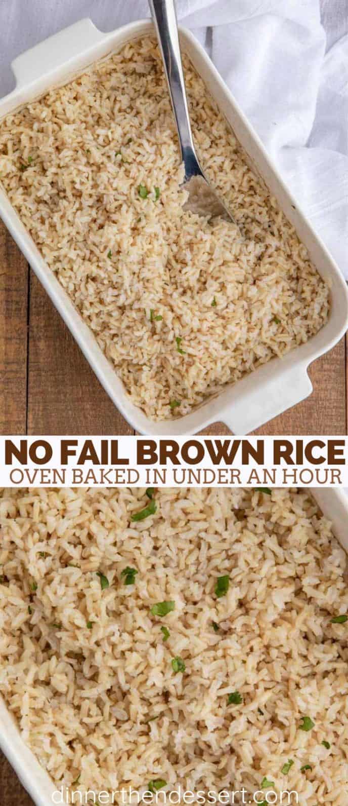Oven Baked Brown Rice