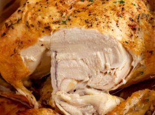 Perfect Simple Roast Chicken - Crispiest Skin, Juciest Meat in just 1 hour!