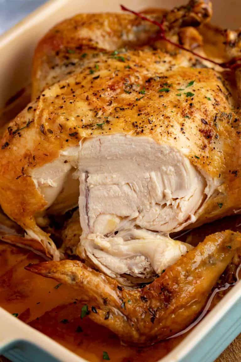 Perfect Simple Roast Chicken - Crispiest Skin, Juciest Meat in just 1 hour!