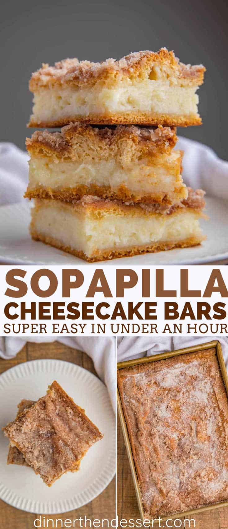 Sopapilla Cheesecake Bars - Dinner, then Dessert
