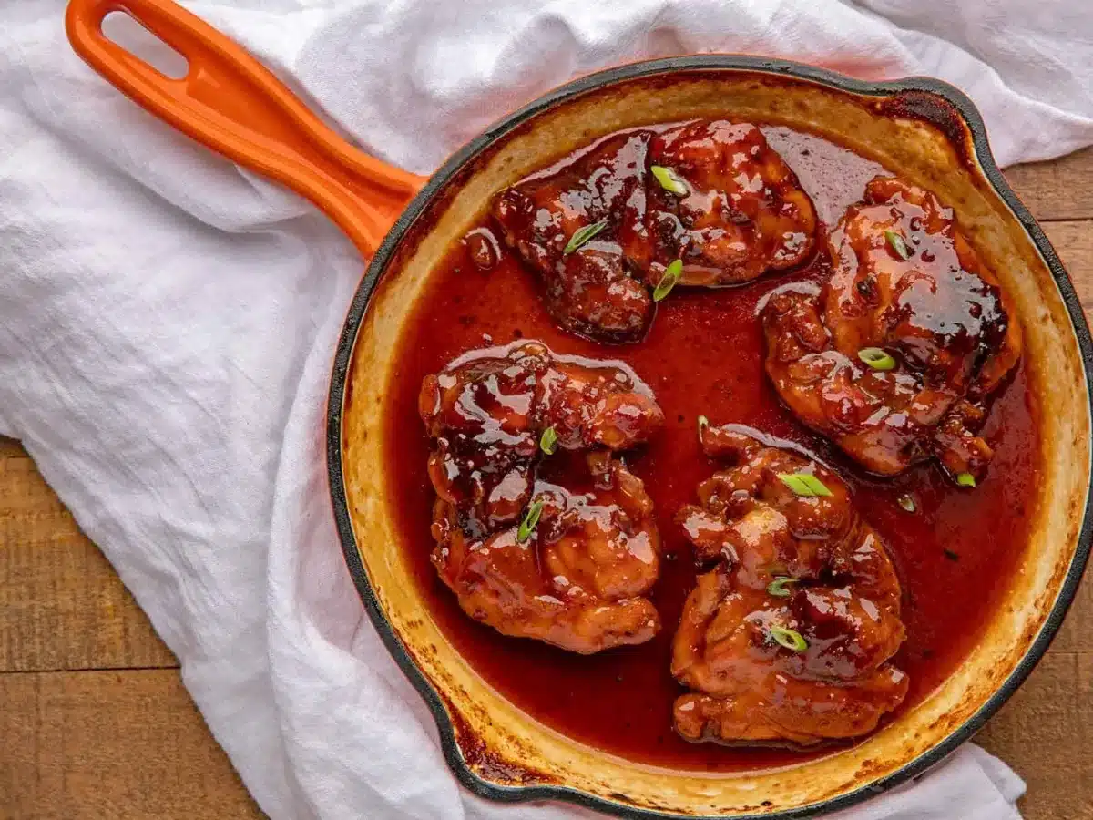 chicken in a cast iron 