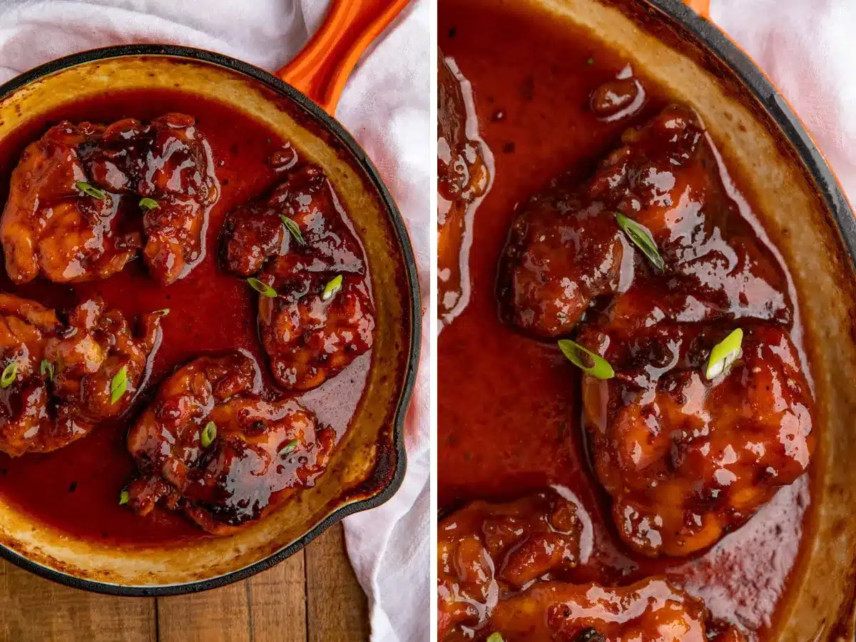 collage of cooked chicken 