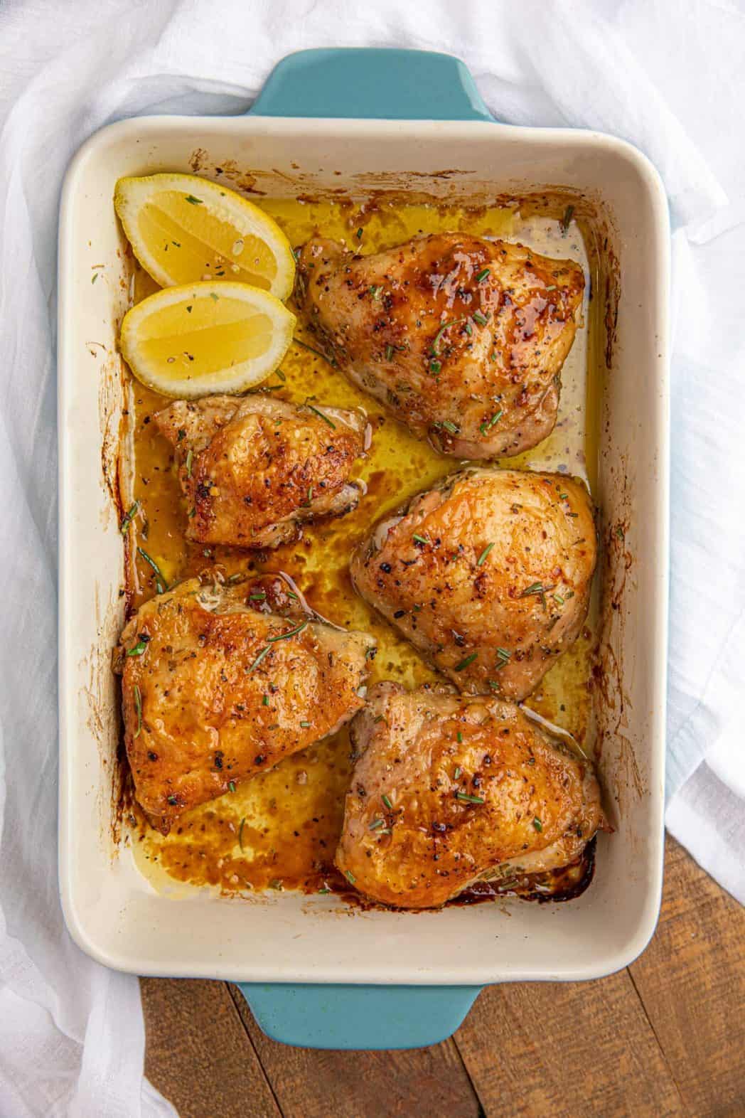 Baked Rosemary Chicken Recipe [+VIDEO] - Dinner, then Dessert