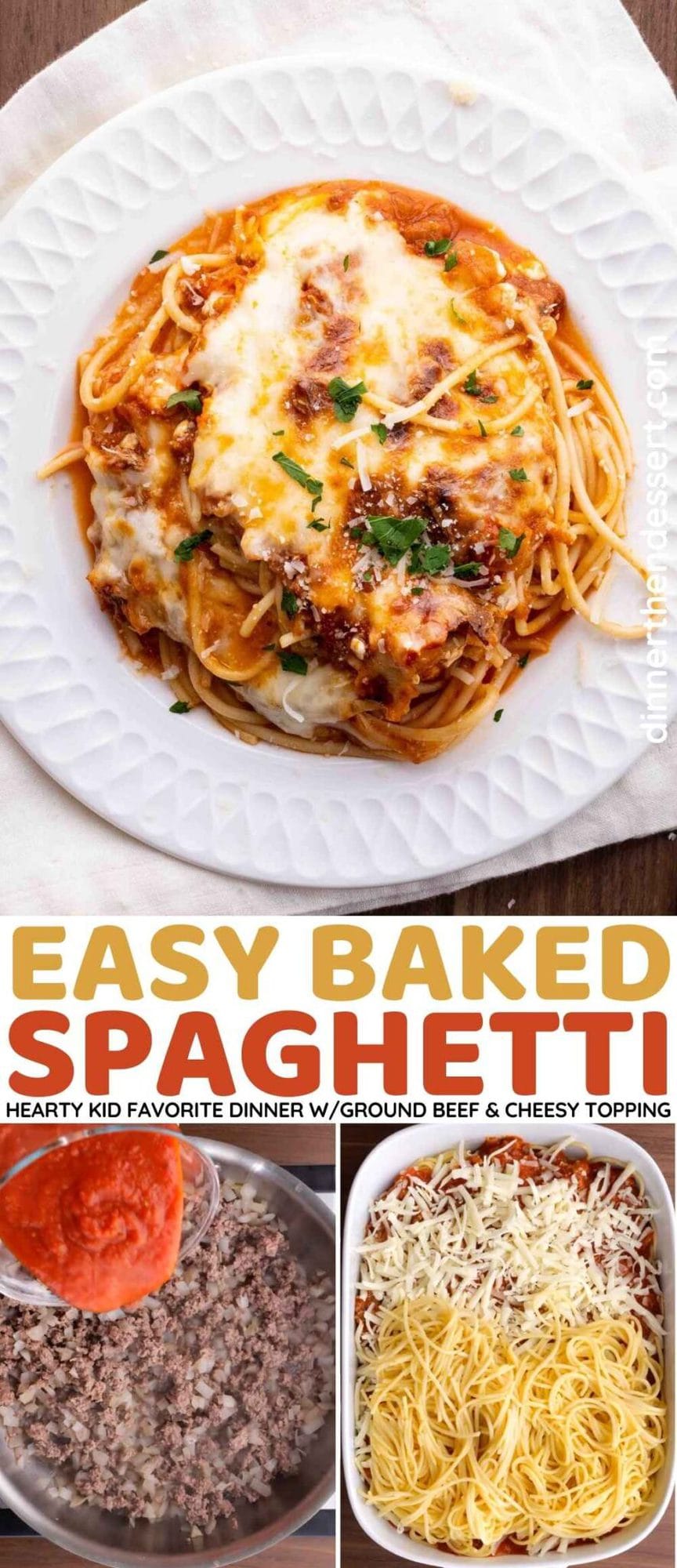 Baked Spaghetti Recipe [VIDEO] - Dinner, then Dessert