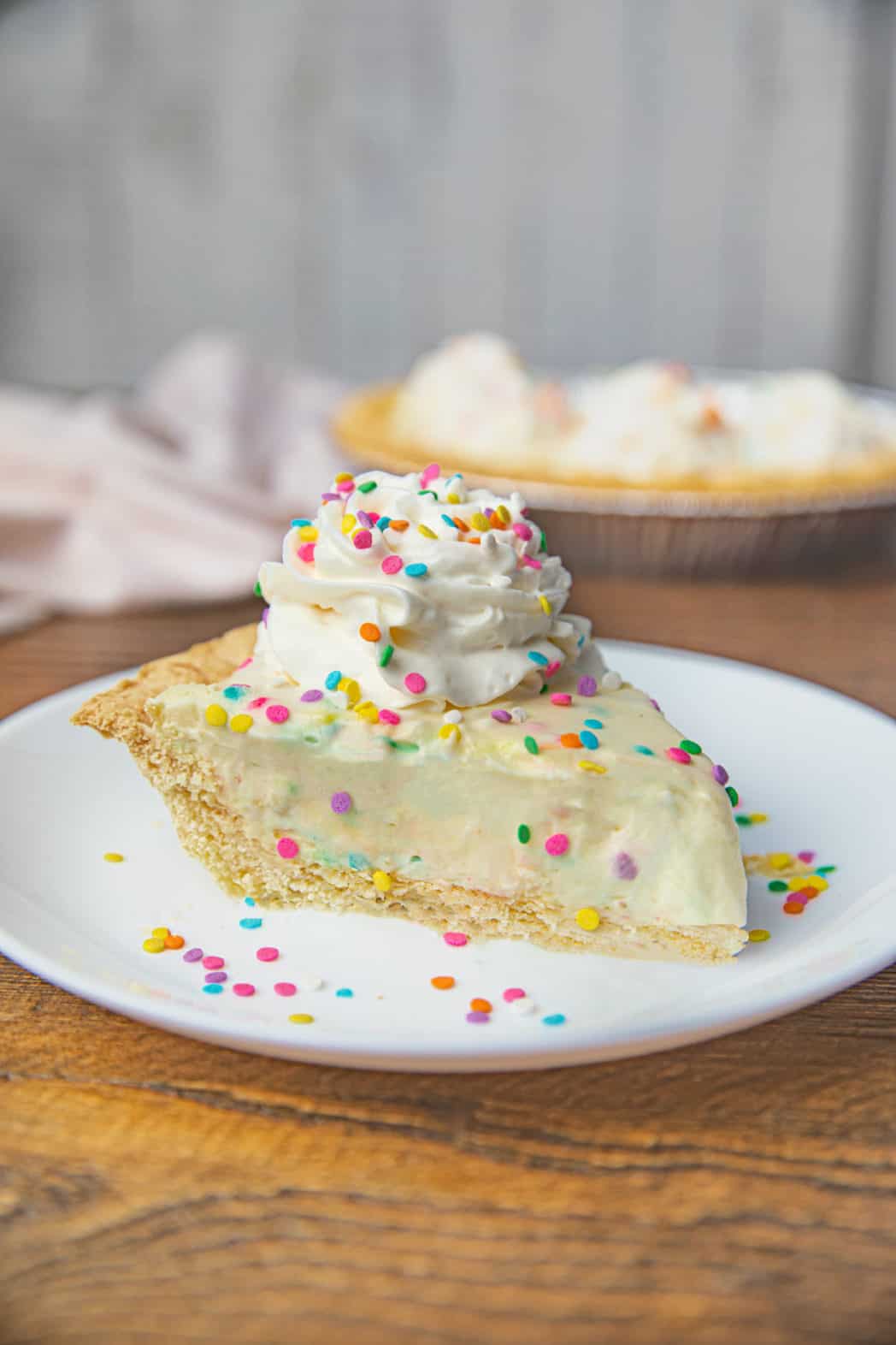 Birthday Cake Pie (with Rainbow Sprinkles!) - Dinner, then Dessert