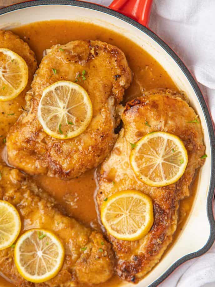 Chicken Francese close up