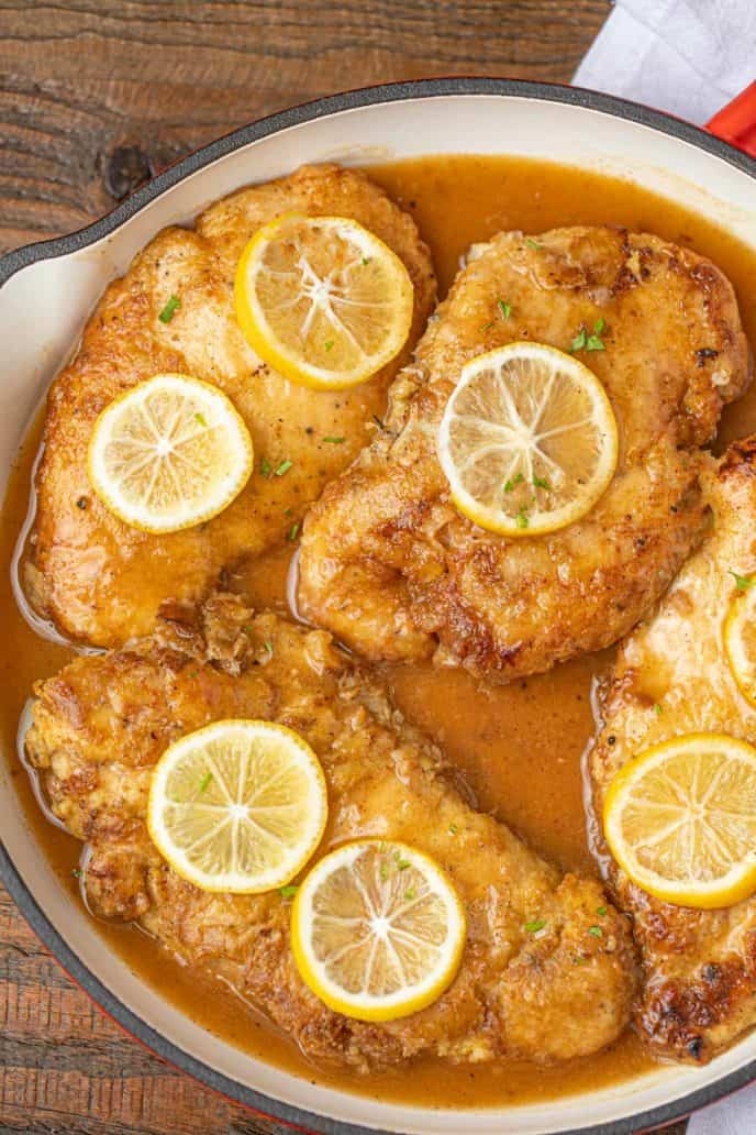 Easy Chicken Francese in Pan