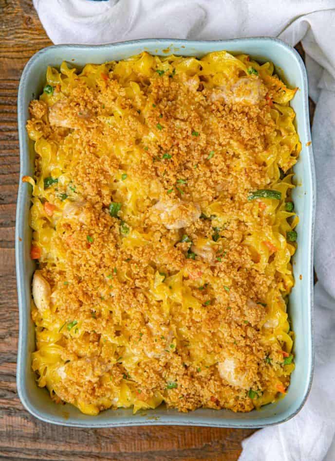 Creamy Chicken Noodle Casserole (w/ Crispy Top!) - Dinner ...