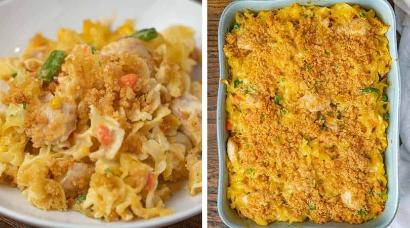 Chicken Noodle Casserole - Dinner, then Dessert