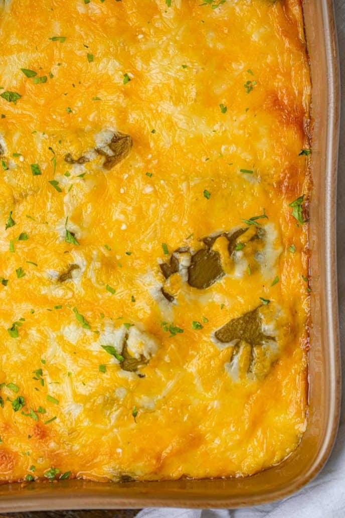 Pan of Chile Relleno Casserole