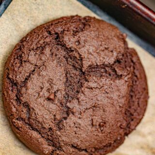cookie on baking sheet