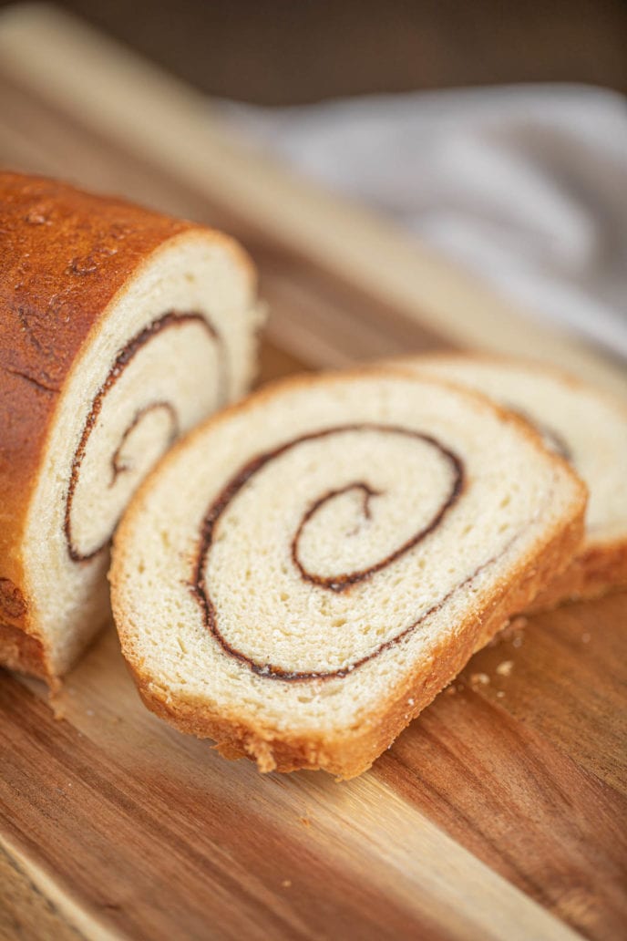 Cinnamon Swirl Bread sliced