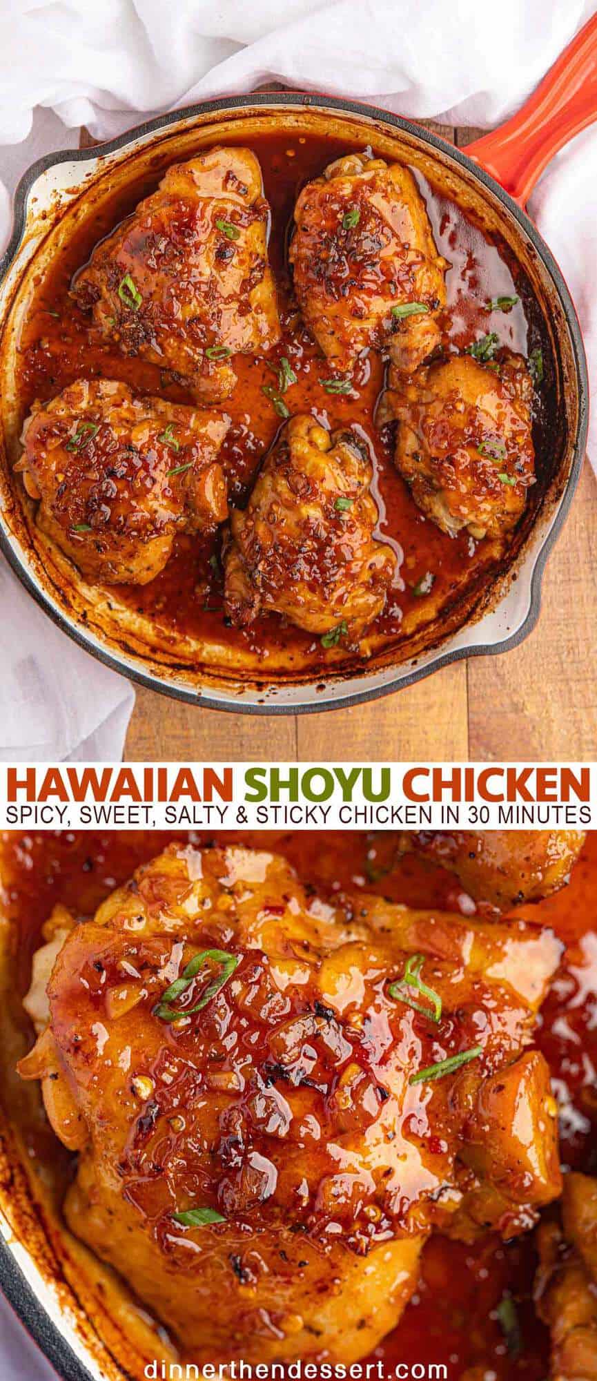 Hawaiian Shoyu Chicken Sticky Sweet in 30 mins Dinner then