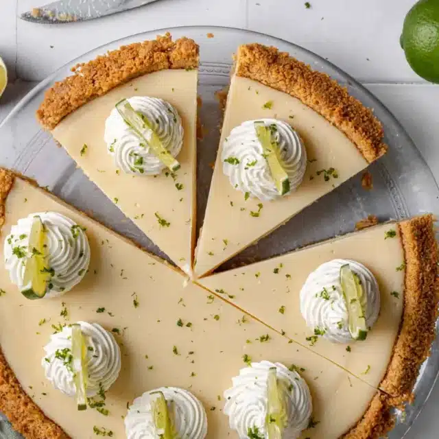 top down view of pie