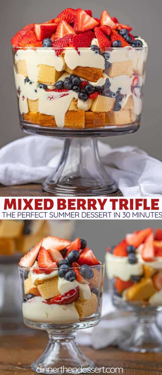 Mixed Berry Trifle (Better than Rachel Green's!) - Dinner, then Dessert