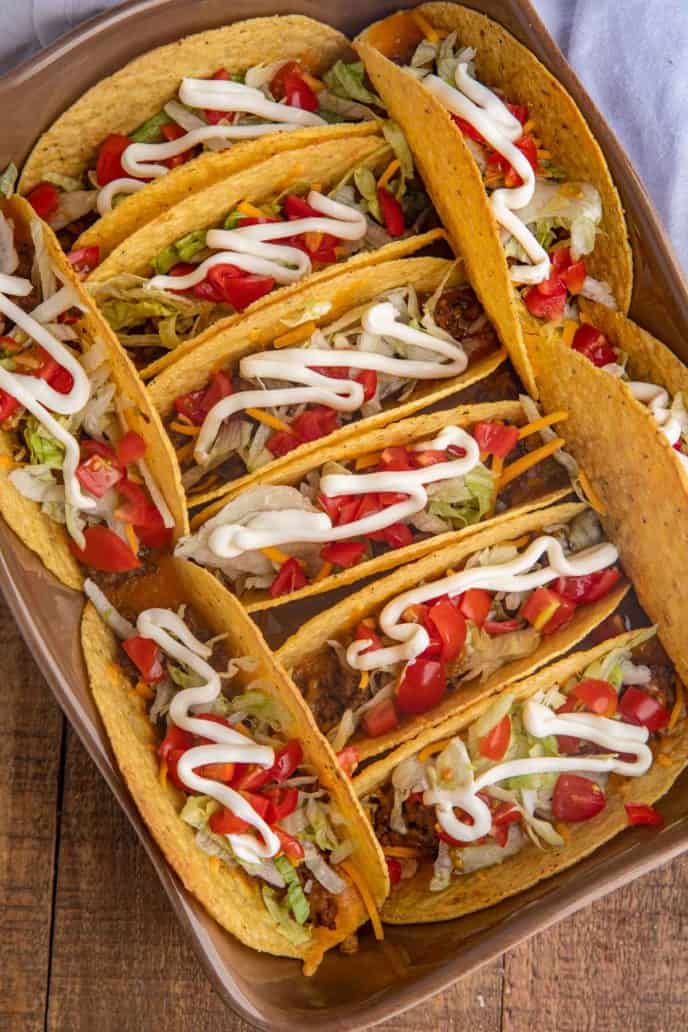 Oven Baked Beef Tacos (incl. easy Taco Seasoning) - Dinner, then Dessert