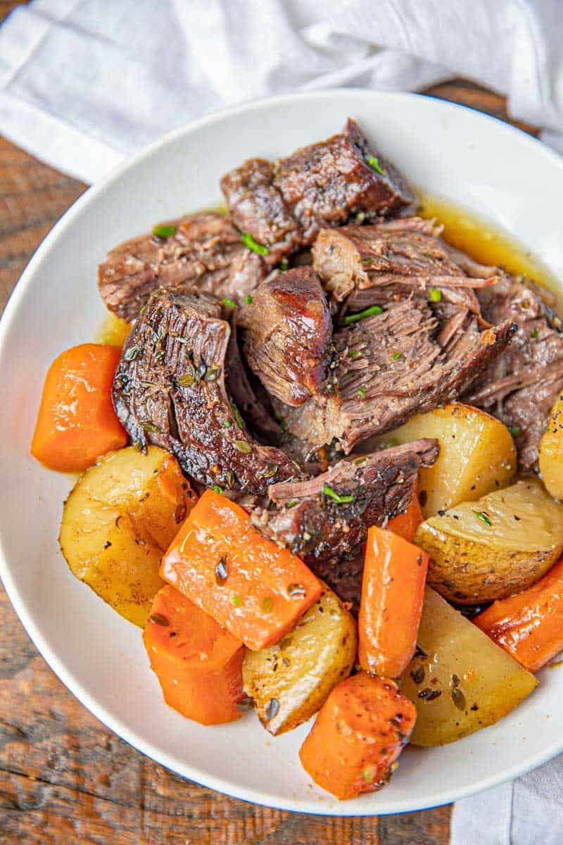 Classic Pot Roast Dinner, then Dessert