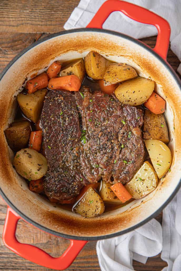 Classic Pot Roast (Oven, IP & Crockpot Directions) - Dinner, then Dessert