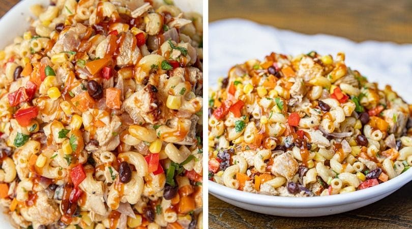 BBQ Chicken Pasta Salad - Dinner, then Dessert