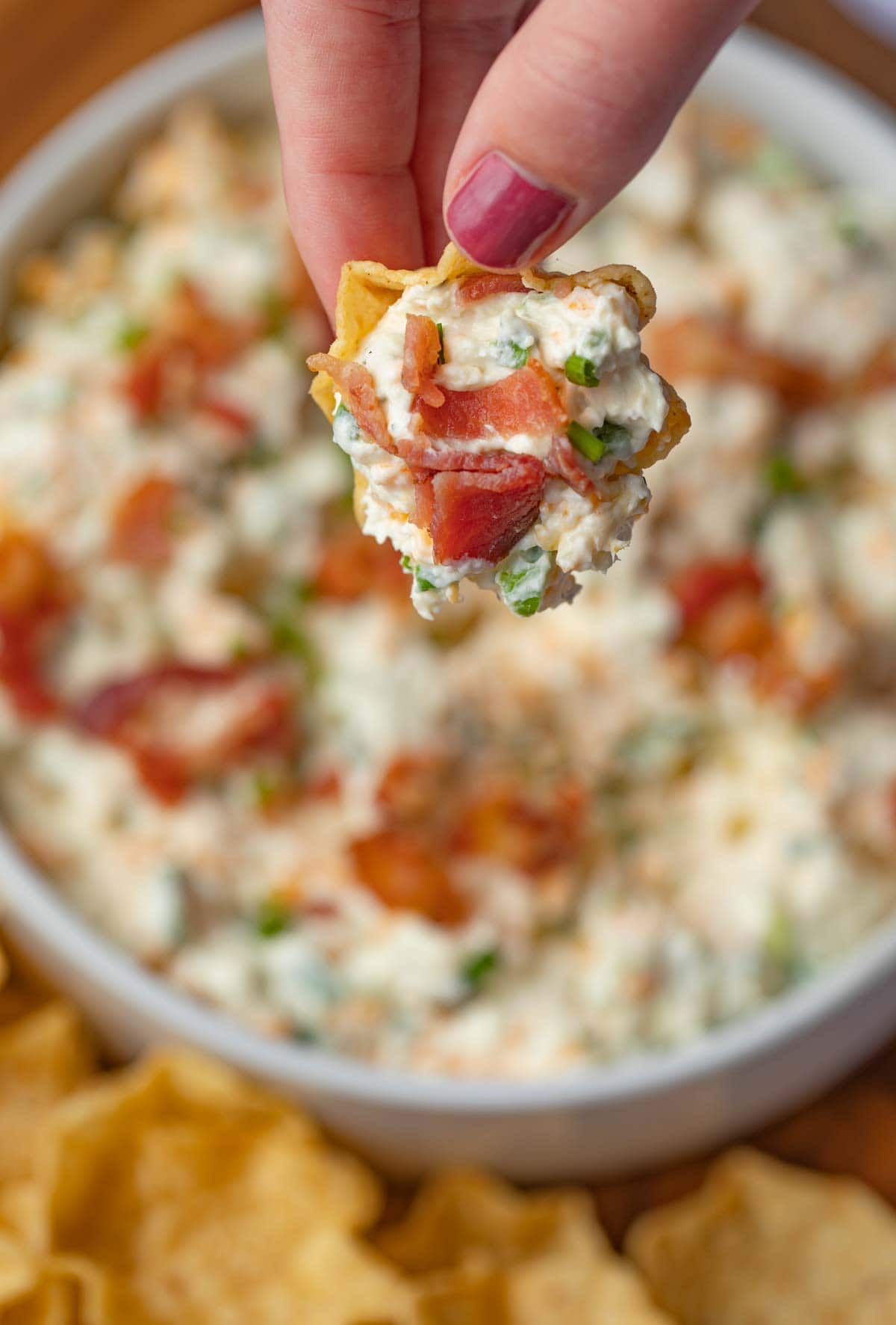 Bacon Cheddar Ranch Dip - Dinner, then Dessert