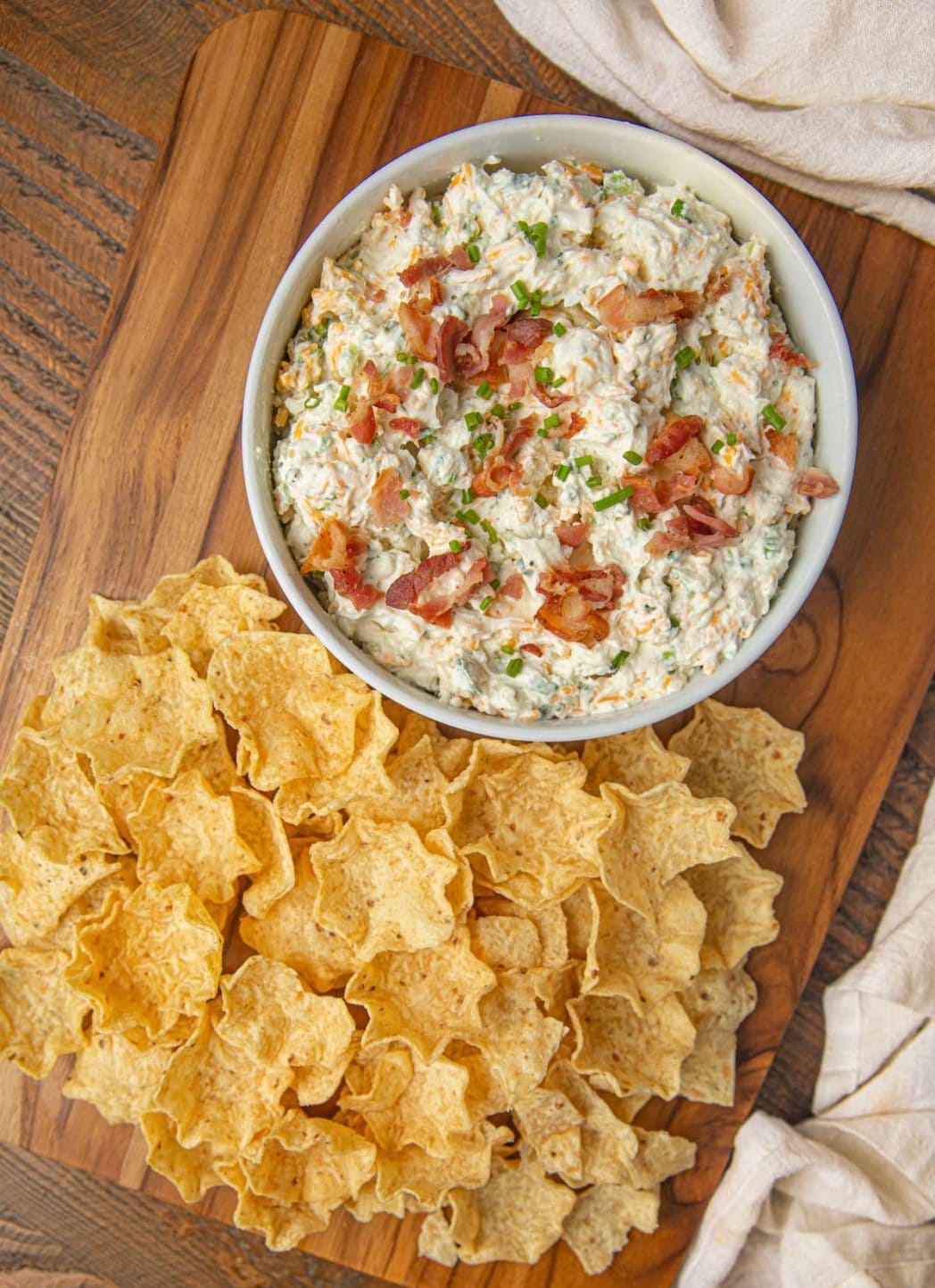 Bacon Cheddar Ranch Dip - Dinner, Then Dessert