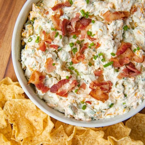 Bacon Cheddar Ranch Dip - Dinner, then Dessert