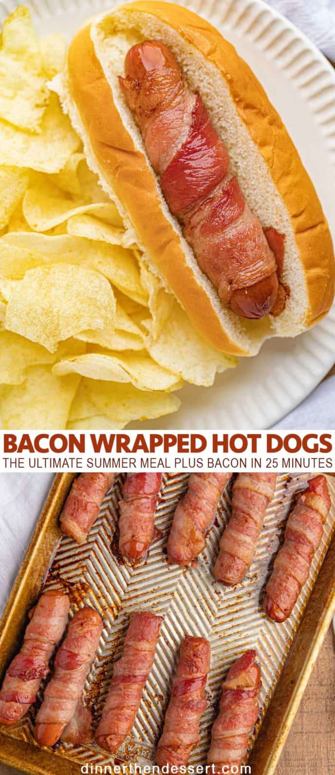 Bacon-Wrapped Hot Dogs (4 Ways)