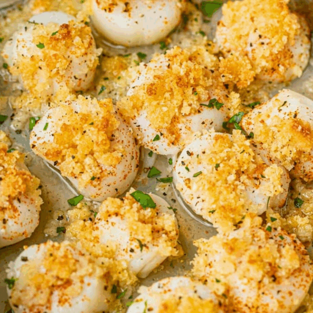callops in a pan