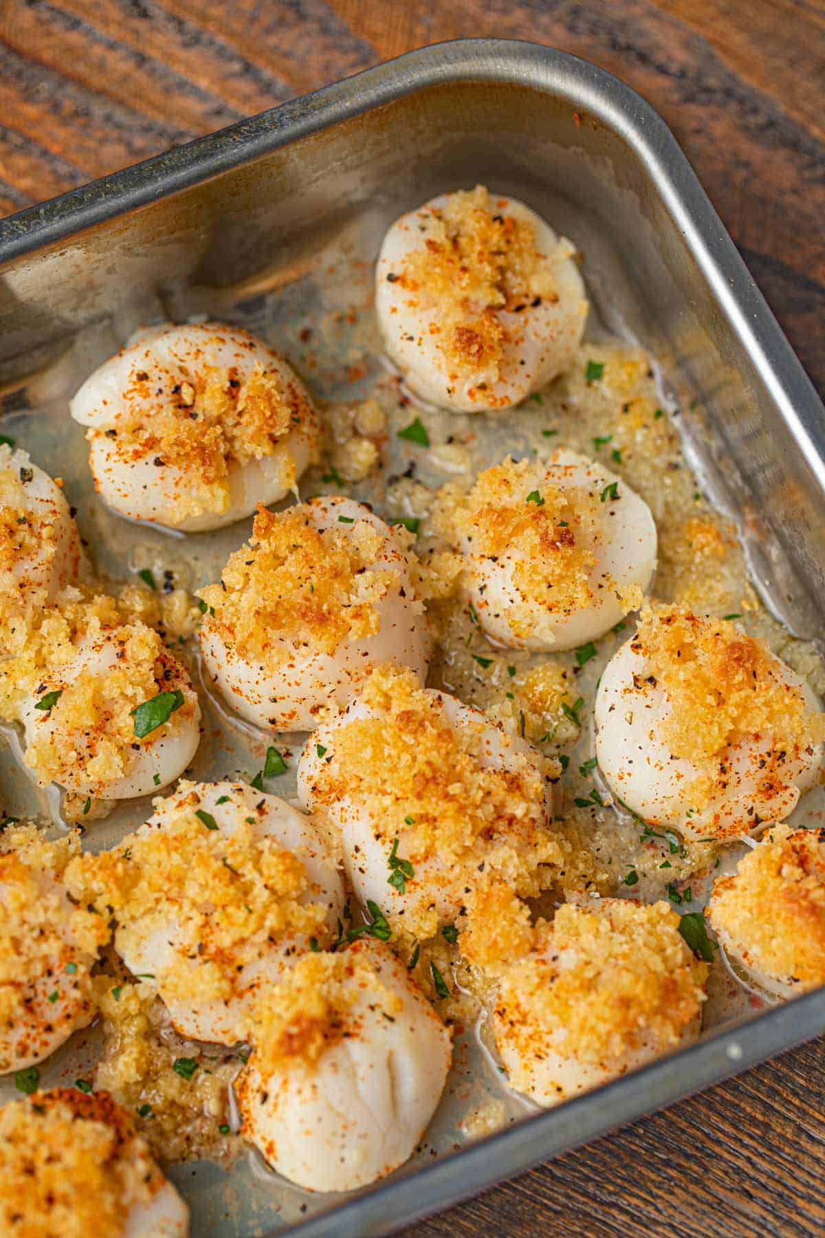 Baked Sea Scallops in Shells