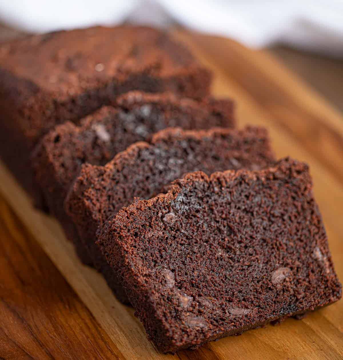 Chocolate Zucchini Bread Loaf