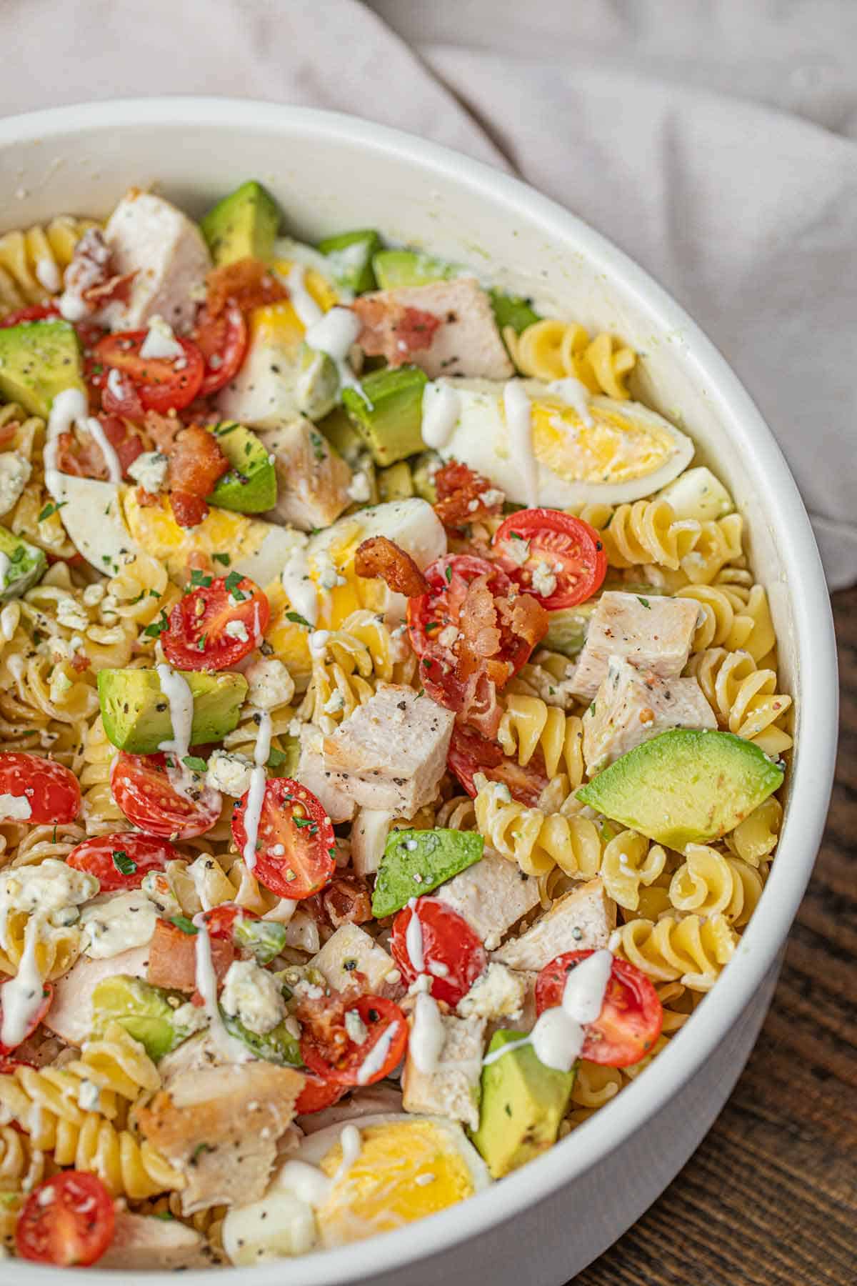 Cobb Salad with Pasta and Chicken