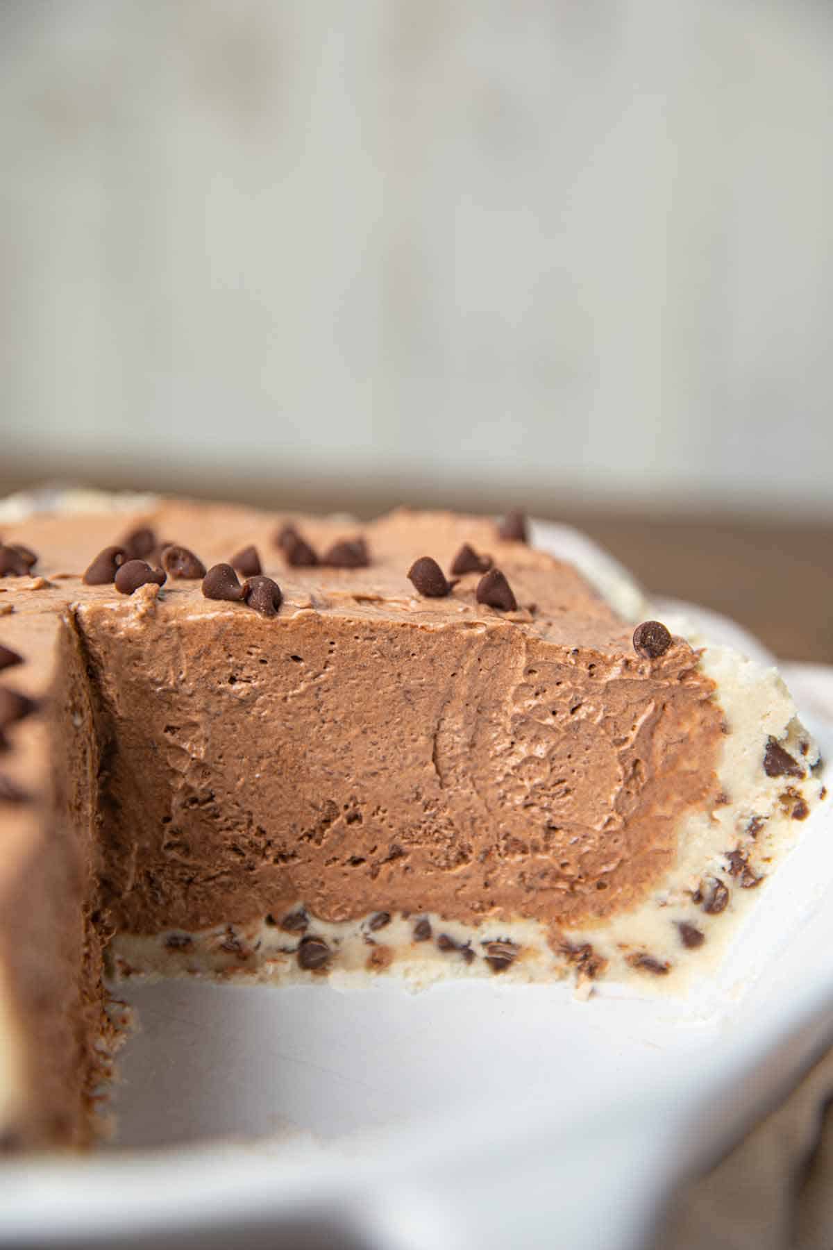 Cookie Dough Pie in Pan