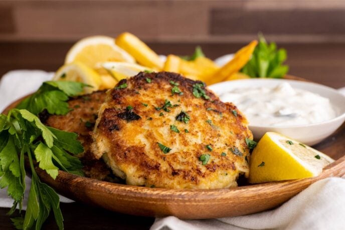 Crab Cakes Recipe (Minimal Breading & So EASY!) [VIDEO] - Dinner, then